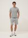 Grey stretch cotton T-shirt with chest pocket_1