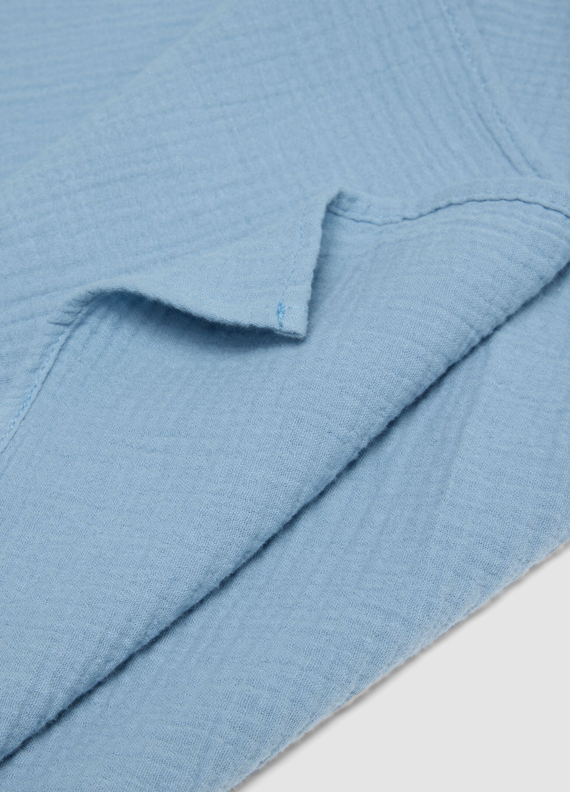 Multicolour pure cotton baby blanket duo pack
