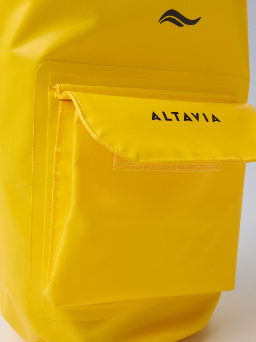 Zaino impermeabile giallo con tasca frontale ALTAVIA SAILING_2