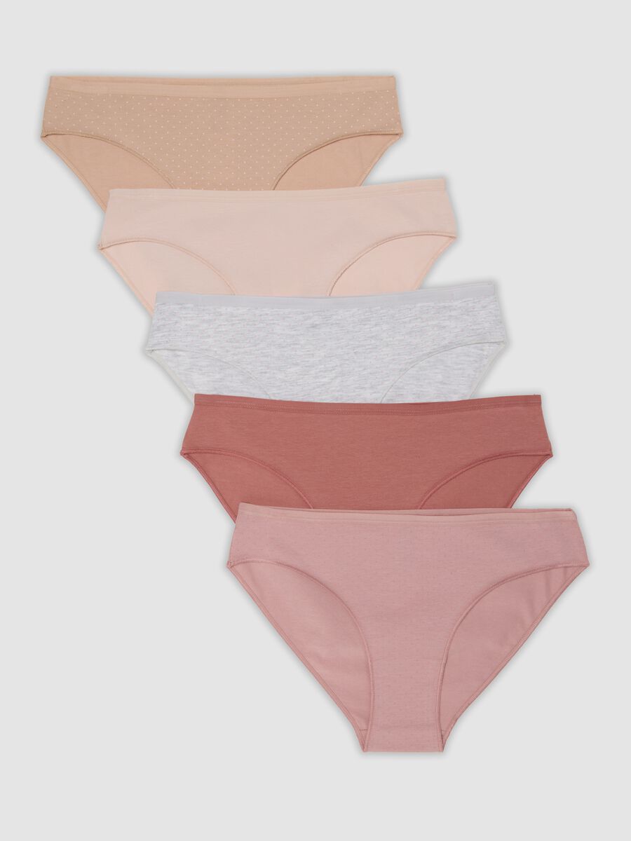 5-pack of multicolour briefs in organic cotton and stretch viscose_4