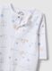Blue and white pure cotton baby sleepsuits pack_2