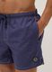 Blue swim shorts with drawstring waist_3