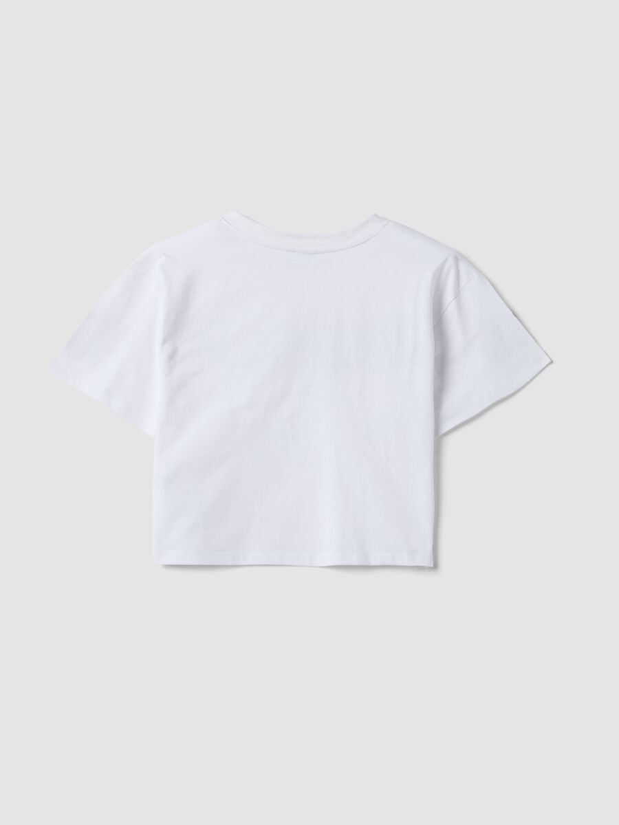 White pure cotton V-neck T-shirt_4