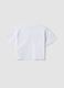 White pure cotton V-neck T-shirt_4