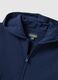 Children's Blue Hoodie with Full Zip in Pure Cotton Regular Fit_2