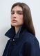 Blue cropped pure cotton denim jacket, regular fit_1