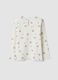 White organic stretch cotton crew-neck T-shirt_1