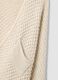 Beige Regular Fit Cable Knit Cardigan_5