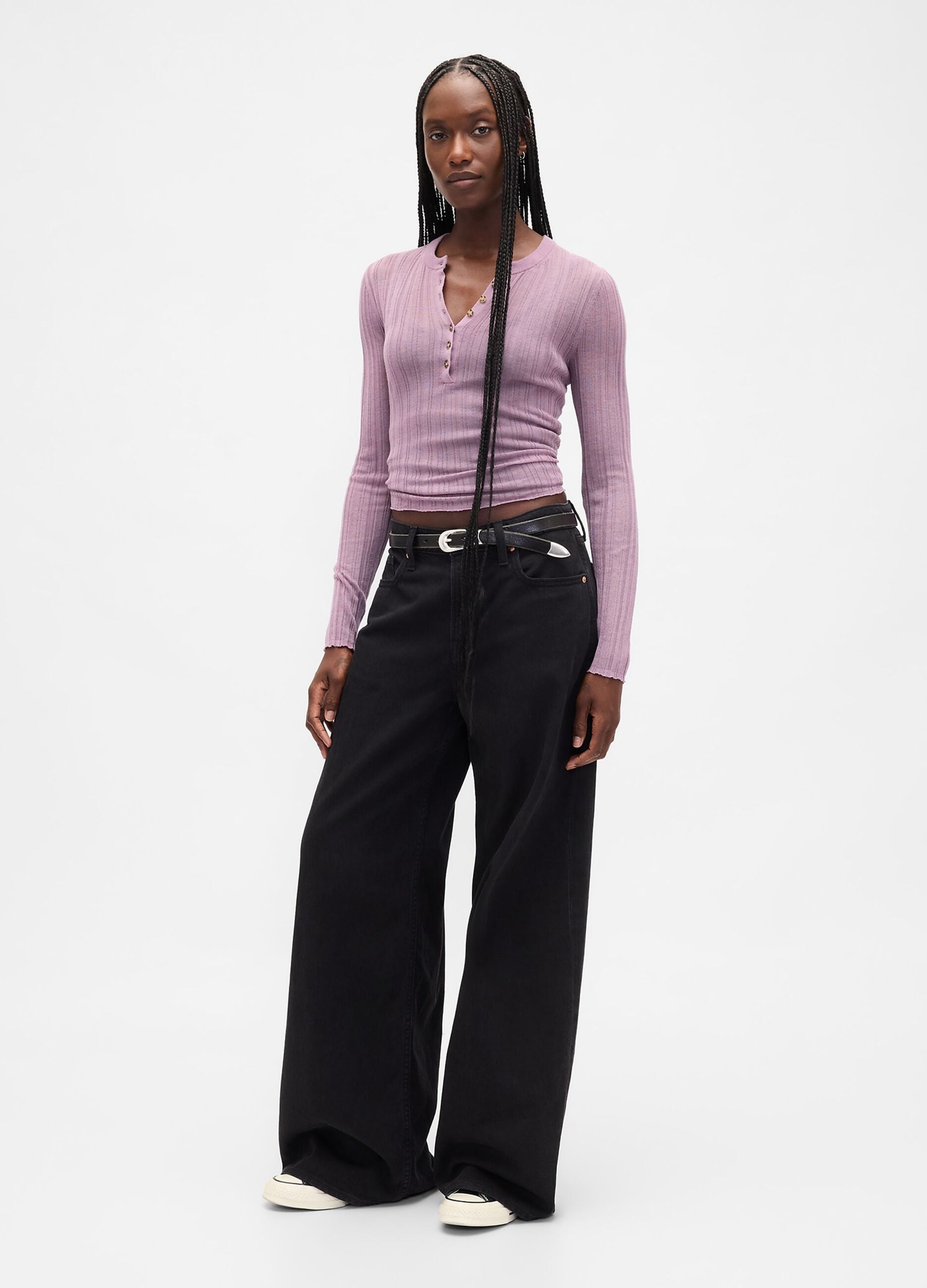 Purple acrylic blend jumper