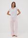 Grey stretch viscose V-neck pyjama top_1