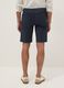 Blue stretch cotton shorts_3