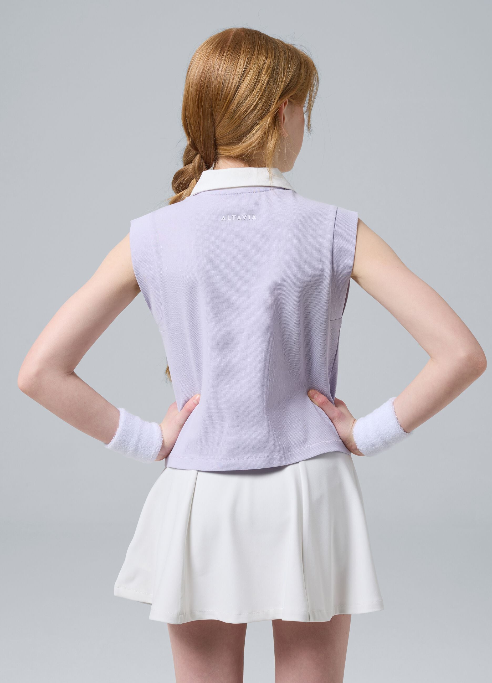 ALTAVIA COURT purple stretch-cotton sports polo shirt