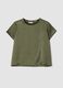 Green crew-neck regular fit T-shirt_4