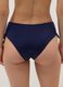 Blue bikini bottoms in stretch fabric with side ties_2