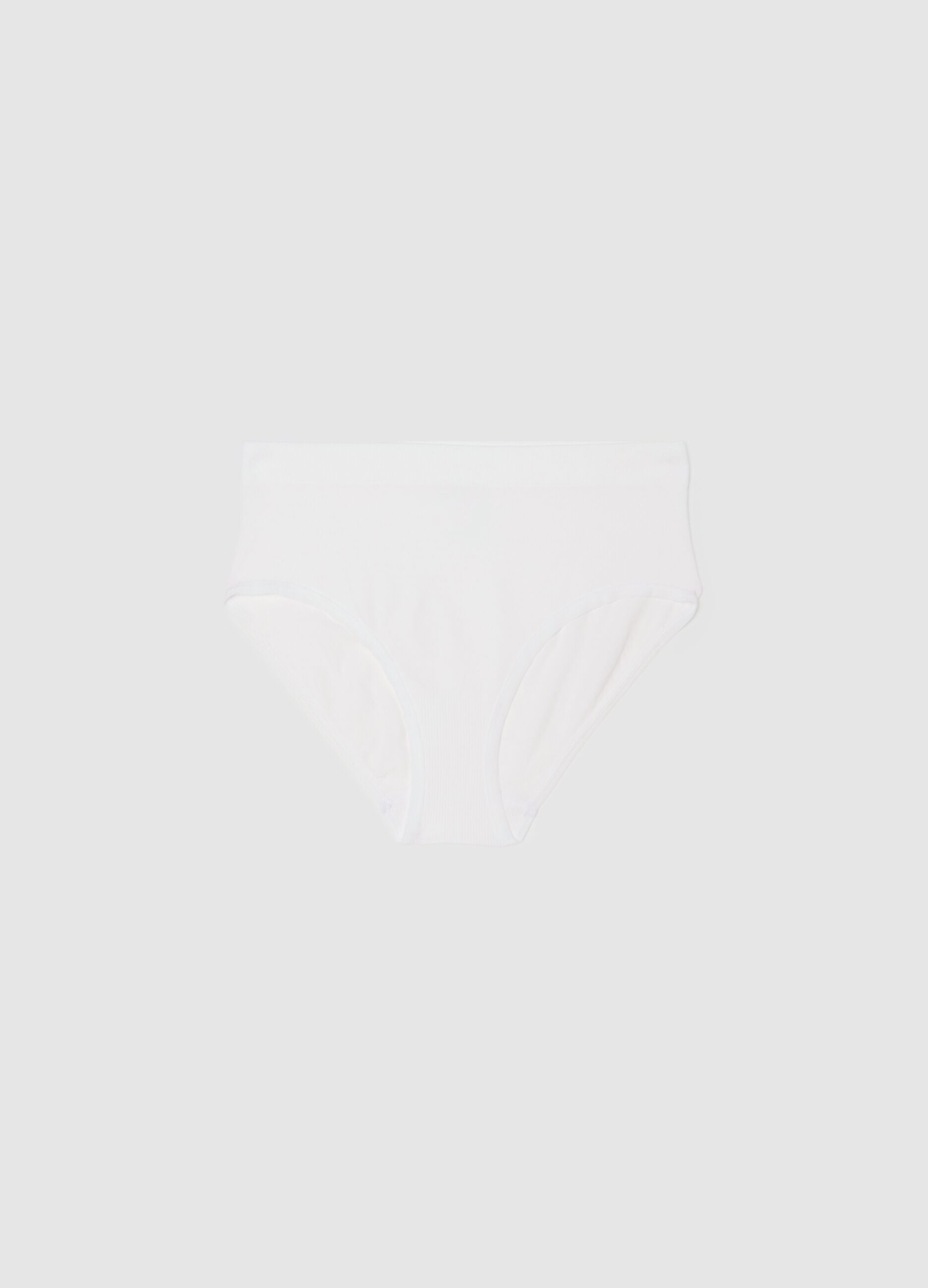 White stretch blend brief regular fit
