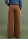 Brown wide-leg stretch cotton trousers_3