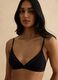 Black Triangle Bra with Lace Details_0