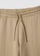 Pantaloni jogger in misto cotone beige regular fit_5