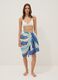 Blue pure cotton pareo with nautical print_1