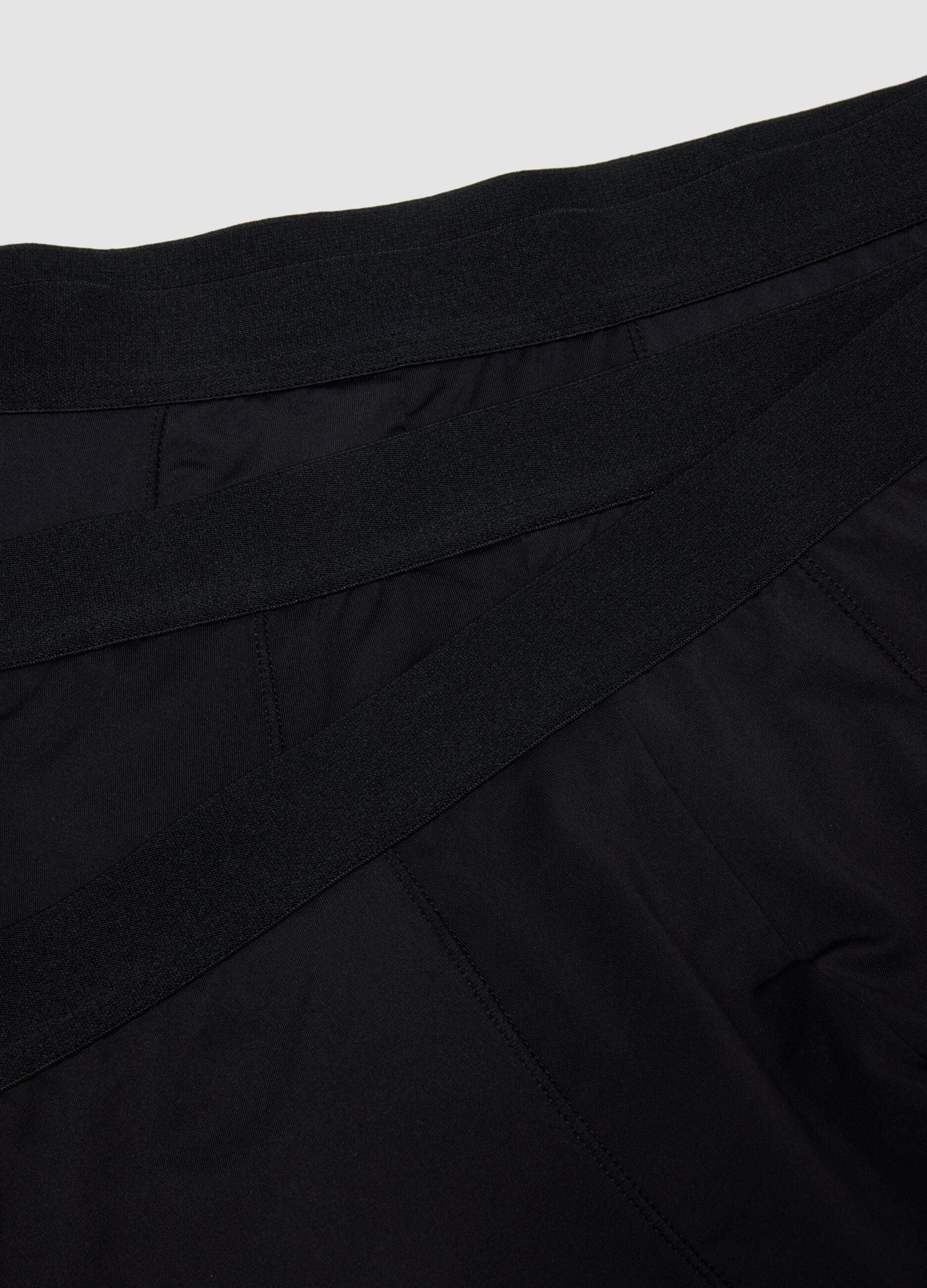 Three-pack of black stretch microfibre boxers