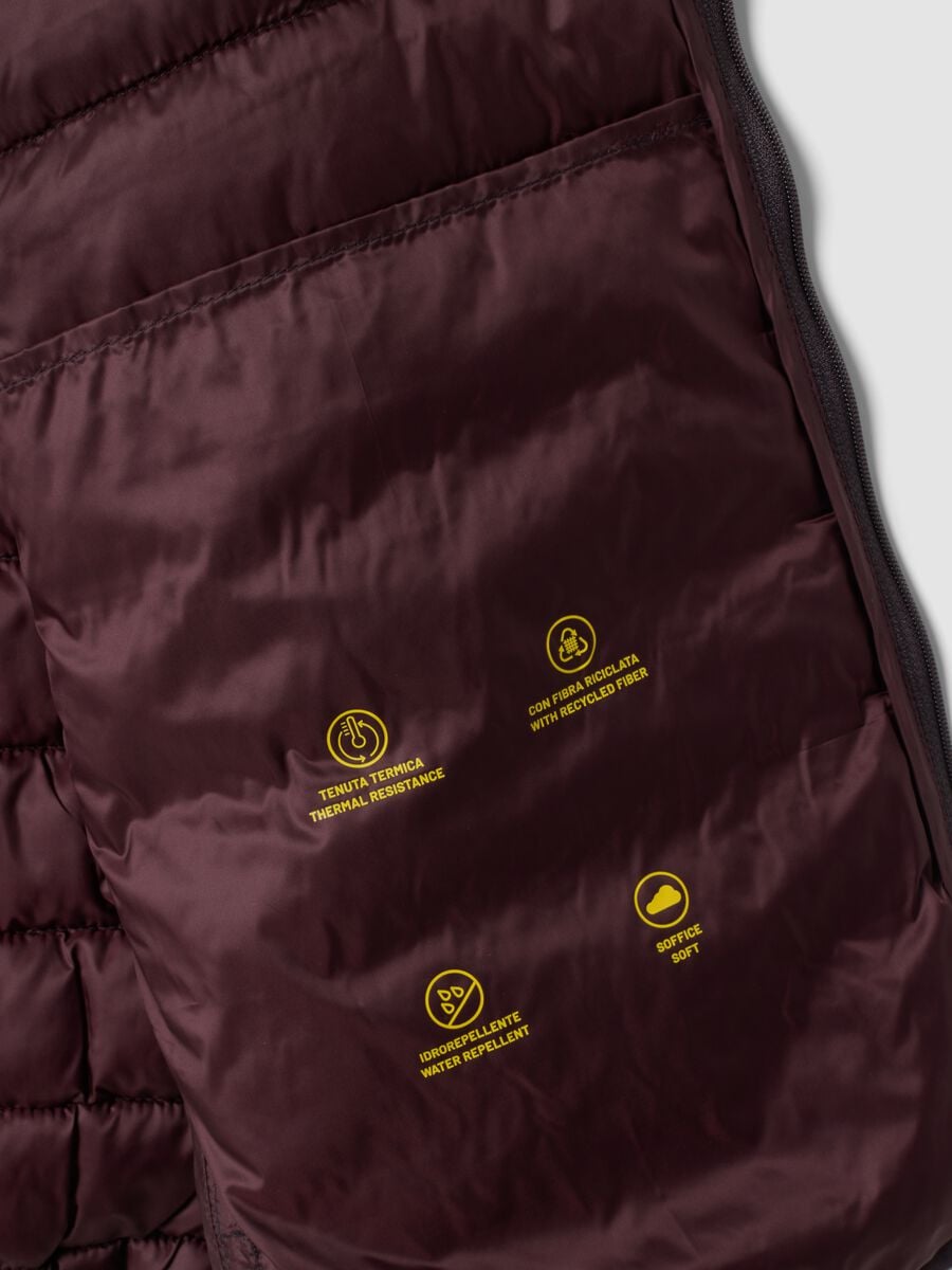 Purple Ultralight padded gilet with zip_5