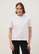 White crew neck pure cotton t-shirt regular fit_0