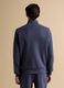 Blue full-zip jacket with stretch Easy Dry fabric collar, regular fit_3