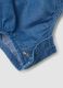 Blue pure cotton bodysuit with crew neck_2