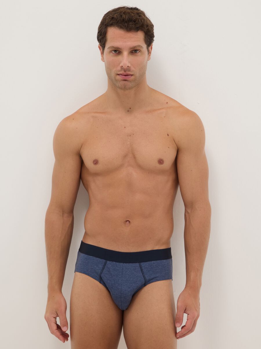Multipack multicolour stretch cotton briefs regular fit_0
