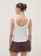 Canotta fitted in cotone elasticizzato bianco_3
