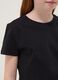 Girls&rsquo; black pure cotton regular-fit T-shirt_2