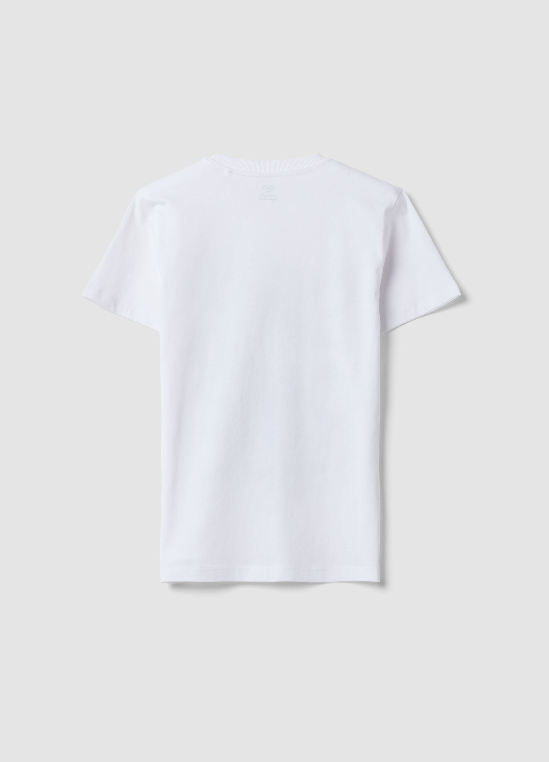 White short-sleeve organic cotton T-shirt