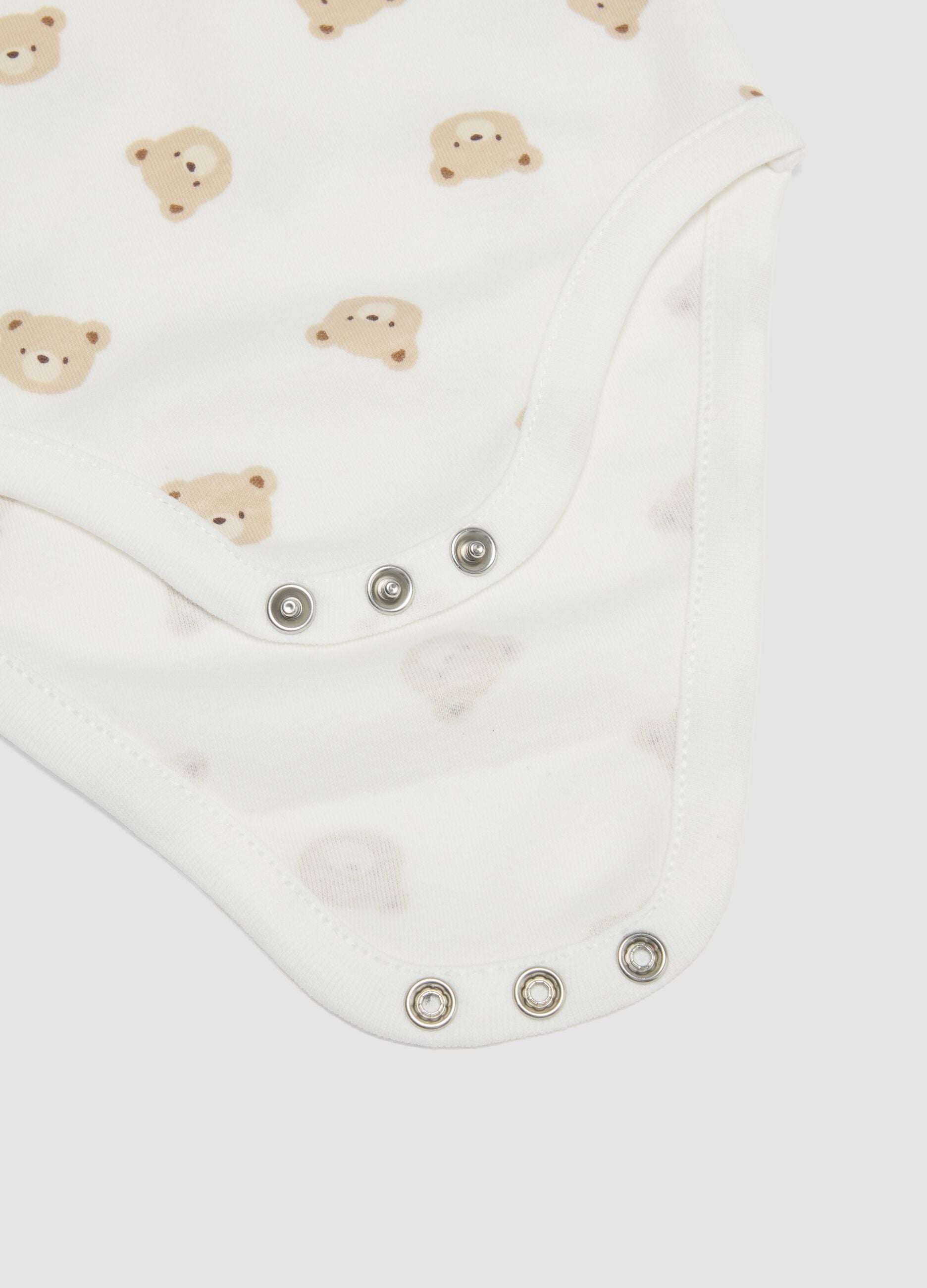 Multicolour 3-pack organic cotton short-sleeve bodysuits