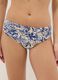 Blue and beige stretch bikini bottoms_1