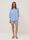 Blue striped pure cotton kaftan_1