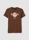 Brown pure cotton Hard Rock Cafe print T-shirt, regular fit_4