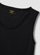 Black pure cotton vest top_5