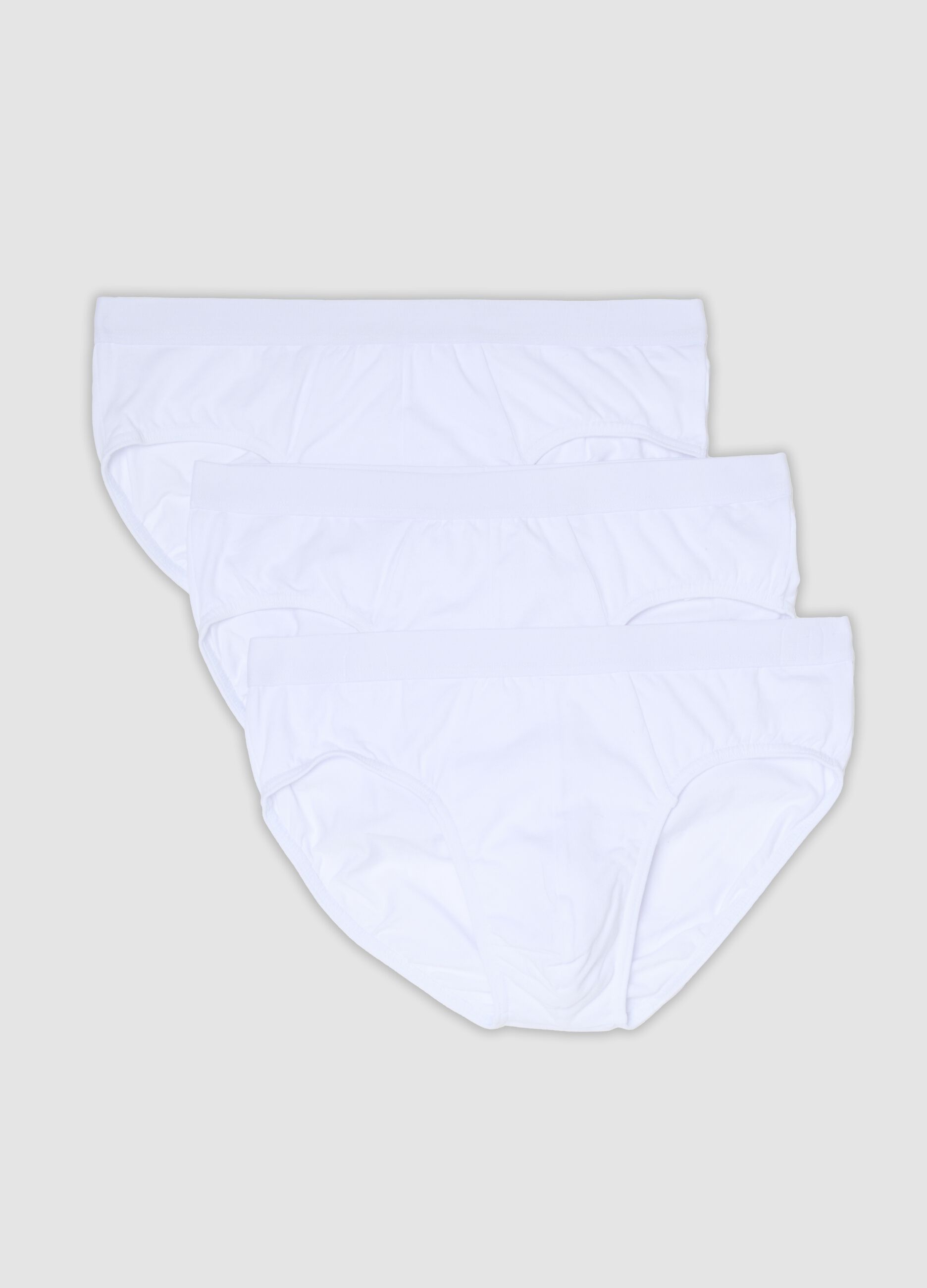 3-pack of white organic cotton briefs