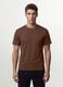 Brown regular-fit organic cotton jersey T-shirt_0