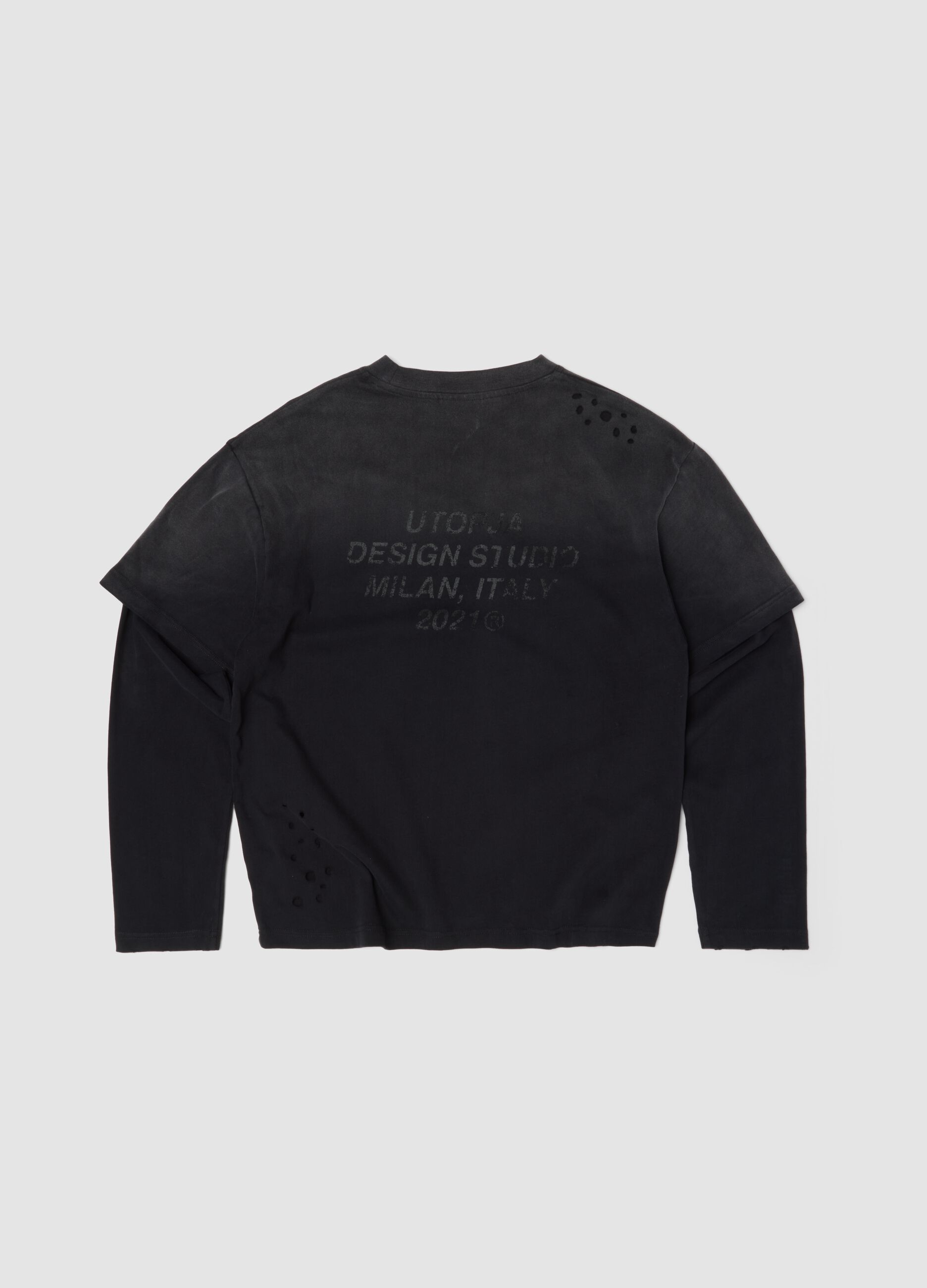 Double Longsleeve Sunfaded Black