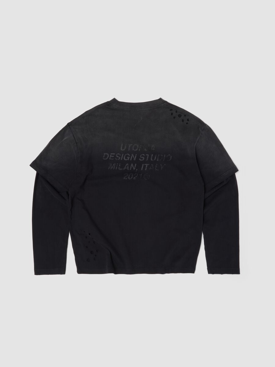 Double Longsleeve Sunfaded Black_1