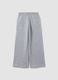 Girls&rsquo; grey cotton-blend regular-fit joggers_1