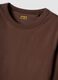 Brown long-sleeved pure cotton jersey T-shirt, regular fit_1