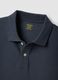 Blue slim fit short-sleeve polo in pure cotton_5