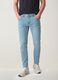 Light blue slim-fit stretch cotton jeans_1