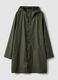 Green regular-fit raincoat with zip_0