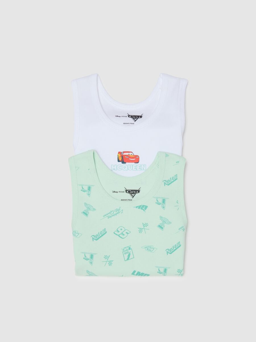Two-pack multicolour pure cotton vests for children regular fit_3