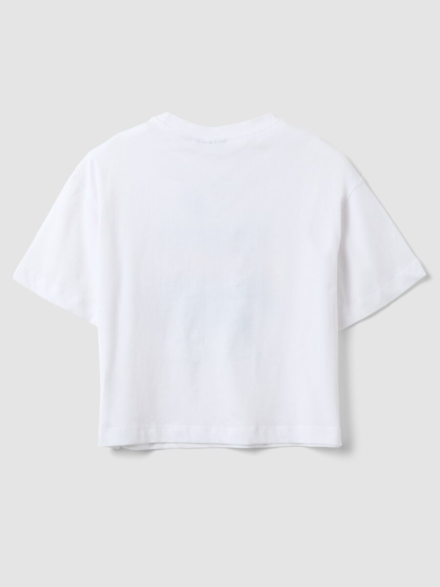 T-shirt in puro cotone bianca da ragazza regular fit New York Knicks_4