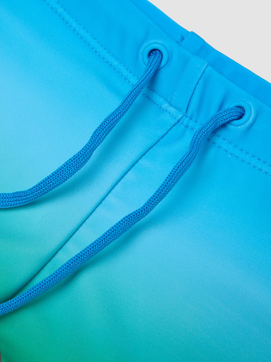 Blue stretch swim shorts_3