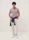 Beige denim jeans in pure cotton, relaxed fit_0